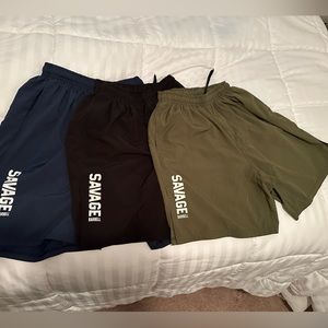 Savage Barbell brand men’s gym shorts